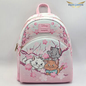 Loungefly Disney The Aristocats Kittens Cherry Blossom Mini Backpack New